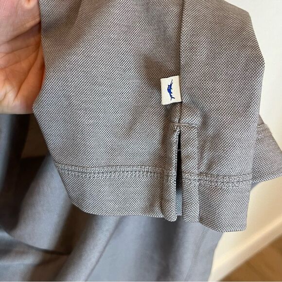 Tommy Bahama Classic Cotton/Polyester Blend Golf Polo in Gray size XL - Picture 5 of 11